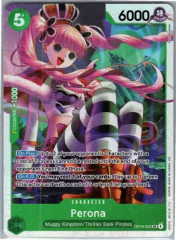 Perona OP14 OP14-033 Foil SR NM The Azure Sea's Seven - Image 1