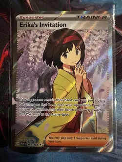 Pokemon Trainer Card Lot x4 Erika’s Invitation Marnie Cheren’s Care Full Art - Image 2