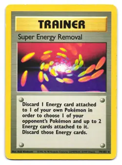 Super Energy Removal 79/102 Rare Base Set Unlimited Pokemon HP - Image 1