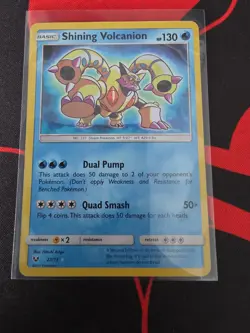 Pokemon Shining Volcanion 27/73 Shining Legends Shiny Holo Rare 2017 NM - Image 1