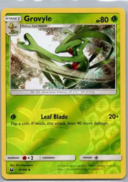 Pokemon TCG Grovyle 9/168 Celestial Storm Rev Holo LP [JVI4L0] - Image 1
