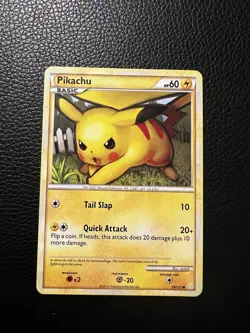 Pikachu 78/123 Pokemon Heartgold & Soulsilver Common 2010 MP - Image 1