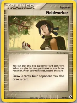 Fieldworker 73/92 Uncommon Legend Maker Pokemon Moderately Played - Image 1