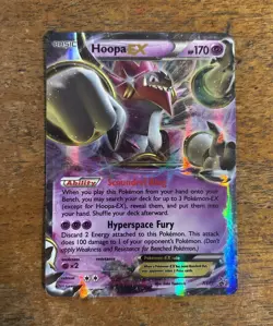 Pokemon TCG XY Hoopa EX XY71 Full Art Promo Holo, 170 HP Basic Psychic - Image 1