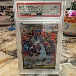 PSA 10 Mega Charizard X ex #023 Ultra Premium Collection MEP EN Pokemon GEM MT - Image 2