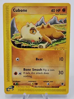 Cubone Expedition E-Reader 103/165 Pokemon TCG Komiya LP - Image 1