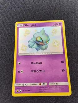Shuppet SV16/SV94 Shiny Rare Hidden Fates Shiny Vault Pokemon Holo Near Mint - Image 1