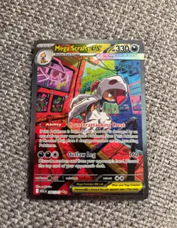 Pokemon Mega Scrafty ex 285/217 Me: Ascended Heroes SIR - Image 1
