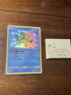 Froakie SV11/SV94 Shiny Rare Hidden Fates Shiny Vault Pokemon Near Mint W/ Flek - Image 1