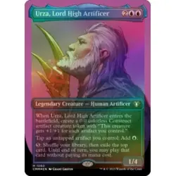 Foil Urza, Lord High Artificer (textured Foil) M/NM Magic MTG Commander Masters - Image 1