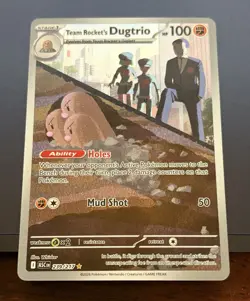 Pokemon TCG Team Rocket's Dugtrio 239/217 ASC Full Art Holo - Image 1