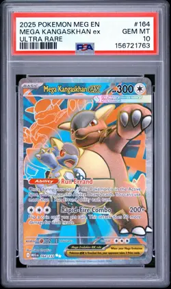 Pokemon Mega Kangaskhan EX 164/132 Ultra Rare Mega Evolution PSA 10 - Image 1