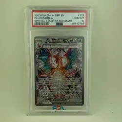 Pokemon Charizard ex 223/197 SV03 Obsidian Flames SIR Holo PSA 10 EN - Image 1