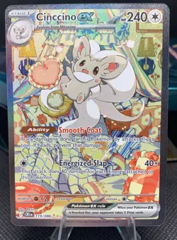 Pokemon Cinccino ex 119/086 Special Illustration Rare Chaos Rising - Near Mint - Image 1