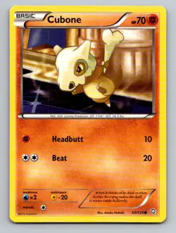 Cubone 60/124 Common Dragons Exalted Pokemon Lightly Played - Image 1
