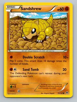 Sandshrew 75/162 Common BREAKthrough Pokemon Lightly Played - Image 1