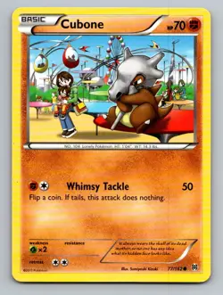 Cubone 77/162 Common BREAKthrough Pokemon Lightly Played - Image 1