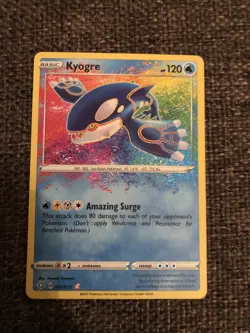 POKEMON SHINING FATES KYOGRE HOLO AMAZING RARE Pack Fresh 021/072 - Image 1