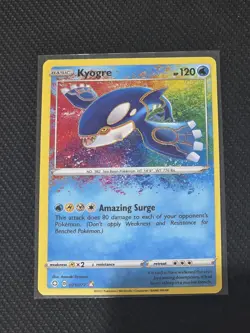 Pokemon TCG Kyogre Shining Fates Holo Card 021/072 Amazing Rare, Near Mint - Image 2