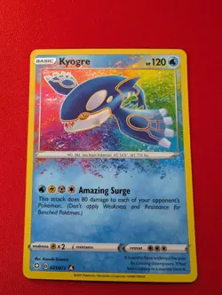 Pokemon TCG Kyogre Shining Fates Holo Card 021/072 - NM - Image 1