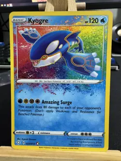 Pokemon TCG Kyogre Shining Fates 021/072 Holo Amazing Rare MP - Image 1