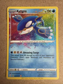 Pokemon TCG Kyogre Shining Fates 021/072 Holo Amazing Rare - Image 1