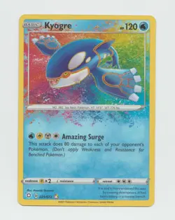 Pokemon TCG Kyogre Shining Fates Set 021/072 Amazing Holo Rare Holo 2021 - Image 1