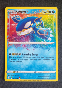Pokemon TCG Kyogre Shining Fates 021/072 Holo Amazing Rare NM - Image 1