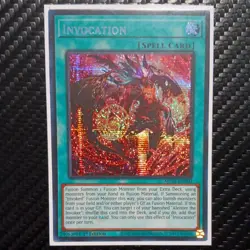 Invocation MP24-EN060 Alternate Art 1st Ed NM Prismatic Secret Rare Yu-Gi-Oh! - Image 1