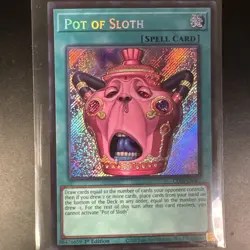 Pot of Sloth - CORI-EN061 - Secret Rare - NM - Chaos Origins - YuGiOh! - Image 1