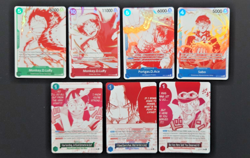 One Piece OP13 3rd Anniversary Treasure Pack Campaign Promo Set Of 7 NM English - Image 1
