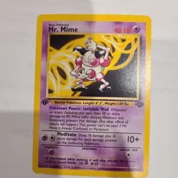 Pokemon TCG Jungle Mr. Mime 22/64 1st Edition Non-Holo Rare - Image 1