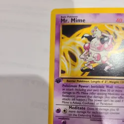 Pokemon TCG Jungle Mr. Mime 22/64 1st Edition Non-Holo Rare - Image 2