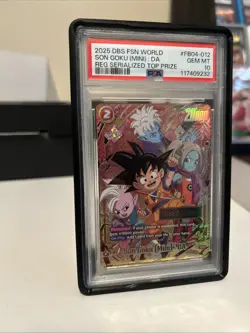 PSA 10 Son Goku (Mini) : DA Regional Serial Top Prize 0680/1500 FB04-012 - Image 2