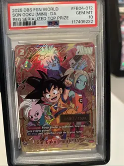 PSA 10 Son Goku (Mini) : DA Regional Serial Top Prize 0680/1500 FB04-012 - Image 3