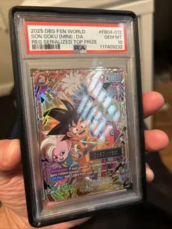 PSA 10 Son Goku (Mini) : DA Regional Serial Top Prize 0680/1500 FB04-012 - Image 5