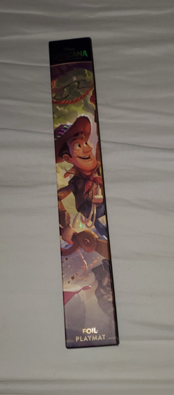 Disney Parks Exclusive Toy Story Buzz And Woody Foil Lorcana Playmat - In Hand - Image 1