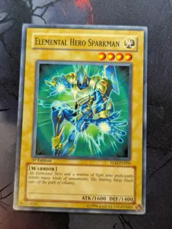 Yugioh Elemental Hero Sparkman TLM-EN004 Common 1st Edition VLP - Image 1