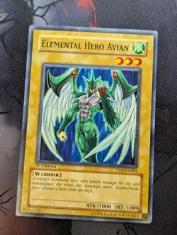 Yugioh Elemental Hero Avian TLM-EN001 Common 1st Edition - LP - Image 1