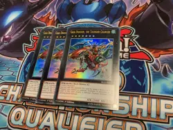 Gaia Dragon, The Thunder Charger BLLR-EN065 1st Ultra Rare NM Yugioh Card x3 - Image 1
