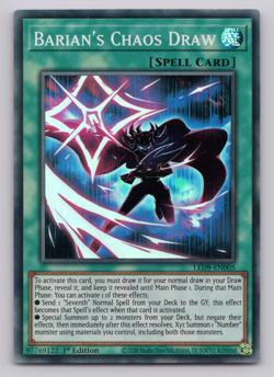 Barian's Chaos Draw - LED9-EN005 - Super Rare - 1st Edition - Yugioh - Image 1