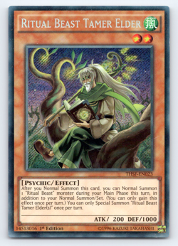 Ritual Beast Tamer Elder - THSF-EN023 - Secret Rare - 1st Edition Yugioh - Image 1