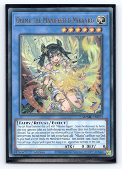 Ohime The Manifested Mikanko MZMU-EN073 Ultra Rare 1st Edition - Yugioh - Image 1