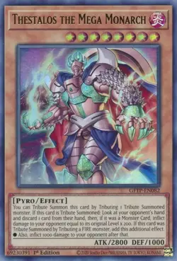 Thestalos the Mega Monarch - GFTP-EN082 - NM/VLP - Ultra Rare - 1st ed - Yugioh - Image 1