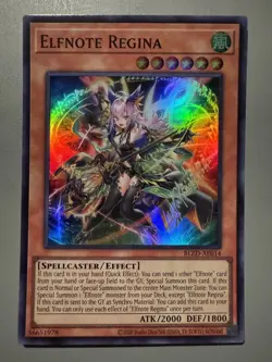 YUGIOH ELFNOTE REGINA (EFFECT) ASIA ENGLISH EDITION BLZD-AE014 SUPER RARE - Image 1