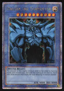Obelisk the Tormentor - LC01-EN001 - Quarter Century Secret Rare - Yugioh - Image 1