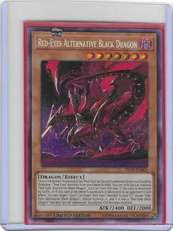 Red-Eyes Alternative Black Dragon TN19-EN005 Secret Rare - Near Mint - Yugioh - Image 1