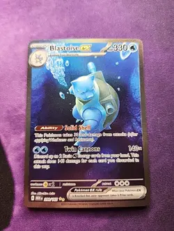 Blastoise EX 200/165 Sir Special Illustration Rare NM Mint Condition Pokemon TCG - Image 1