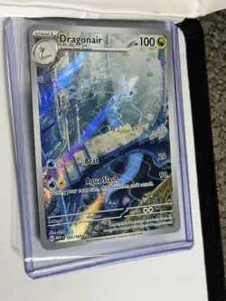 Dragonair 181/165 SV: Scarlet & Violet 151 Illustration Rare Full Art Holo NM/M - Image 3