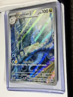 Dragonair 181/165 SV: Scarlet & Violet 151 Illustration Rare Full Art Holo NM/M - Image 4